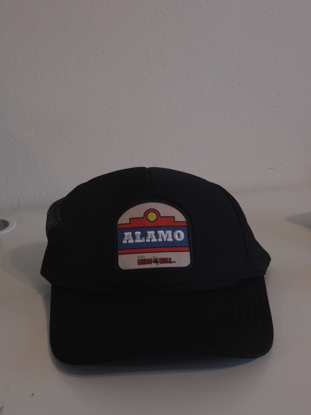 Lamo Black Trucker Cap with Multicolor Alamo Patch